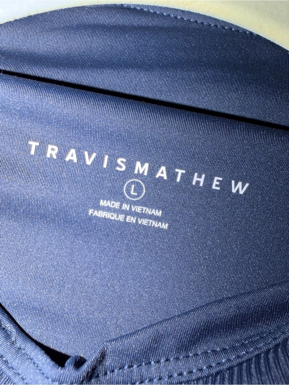 Travis Mathew Sleeveless Ribbed Crop Top - Navy - Picture 4 of 6